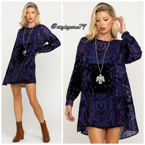 Mirror Mirror Velvet Mini Dress | Poshmark